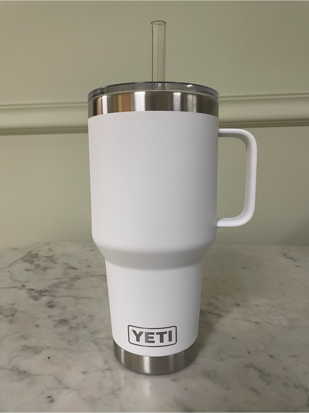 Yeti Rambler 35oz Straw Mug - White